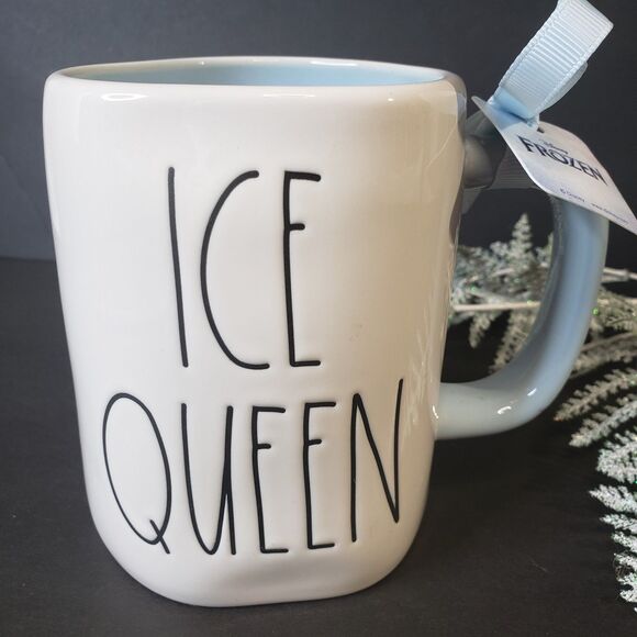 Collectible Rae Dunn Disney Frozen Elsa Ice Queen Double Sided Mug Stoneware - Picture 2 of 7